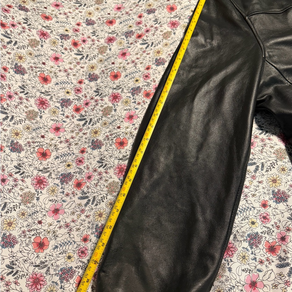 Black Leather Trench Coat - Picture 9 of 9